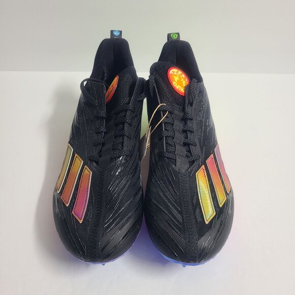 NEW Adidas Adizero Big Mood Emoji Football Cleats GW7620 Size 11 Black main image 5